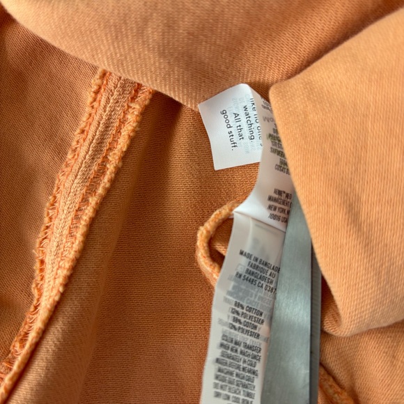NWT Aerie Denim Circle Skirt, Orange, A-Line Mini, M | Casual Summer - Picture 6 of 7